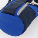 LOEWE Eye Nature Shoulder Bag Canvas Navy Gold Auth ka1524M-10