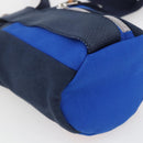 LOEWE Eye Nature Shoulder Bag Canvas Navy Gold Auth ka1524M-18