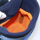 LOEWE Eye Nature Shoulder Bag Canvas Navy Gold Auth ka1524M-21