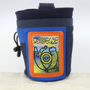 LOEWE Eye Nature Shoulder Bag Canvas Navy Gold Auth ka1524M-13