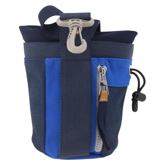LOEWE Eye Nature Umhängetasche Canvas Navy Gold Auth ka1524M