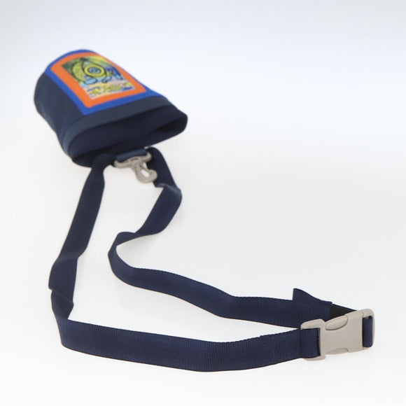LOEWE Eye Nature Umhängetasche Canvas Navy Gold Auth ka1524M