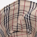 BURBERRY Nova Check Tote Bag Canvas Beige Silver Auth ka1526-17