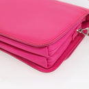 BALENCIAGA Shoulder Bag Leather Pink Silver 592898 Auth ka1527V-16