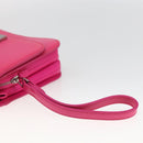 BALENCIAGA Shoulder Bag Leather Pink Silver 592898 Auth ka1527V-9