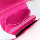 BALENCIAGA Shoulder Bag Leather Pink Silver 592898 Auth ka1527V-20