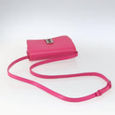BALENCIAGA Shoulder Bag Leather Pink Silver 592898 Auth ka1527V-7