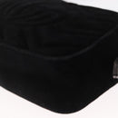 GUCCI GG Marmont Mini Camera Bag Chain Bag Suede Black Gold 448065 Auth ka1530-16
