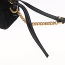GUCCI GG Marmont Mini Camera Bag Chain Bag Suede Black Gold 448065 Auth ka1530-10