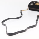 GUCCI GG Marmont Mini Camera Bag Chain Bag Suede Black Gold 448065 Auth ka1530-7