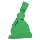 BOTTEGA VENETA Mini The Twist Hand Bag Leather Green Auth ka1532M-1