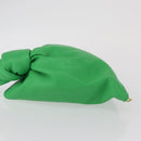 BOTTEGA VENETA Mini The Twist Hand Bag Leather Green Auth ka1532M-5