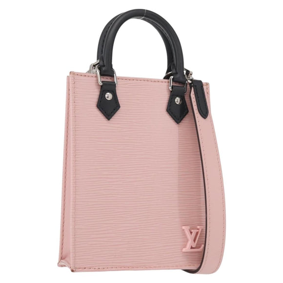 LOUIS VUITTON Epi Petit Sac Plat Bag 2way Rose Valerine M69575 LV Auth ka1542SAM