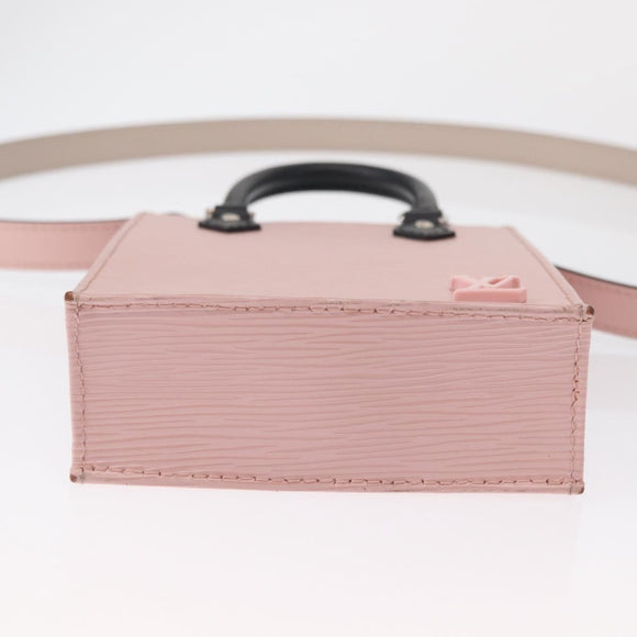 LOUIS VUITTON Epi Petit Sac Plat Bag 2way Rose Valerine M69575 LV Auth ka1542SAM