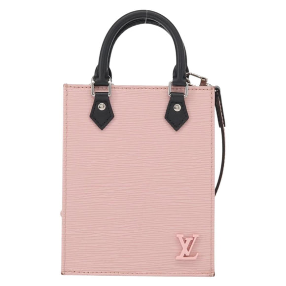 LOUIS VUITTON Epi Petit Sac Plat Bag 2way Rose Valerine M69575 LV Auth ka1542SAM