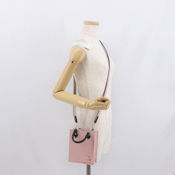 LOUIS VUITTON Epi Petit Sac Plat Bag 2way Rose Valerine M69575 LV Auth ka1542SAM