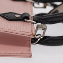 LOUIS VUITTON Epi Petit Sac Plat Bag 2way Rose Valerine M69575 LV Auth ka1542SAM-4