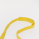 LOEWE Hand Bag Leather 2way Yellow Silver Auth ka1544-15