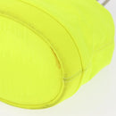 Christian Dior Umhängetasche Canvas Limettengrün Silber Auth ka1545M-16