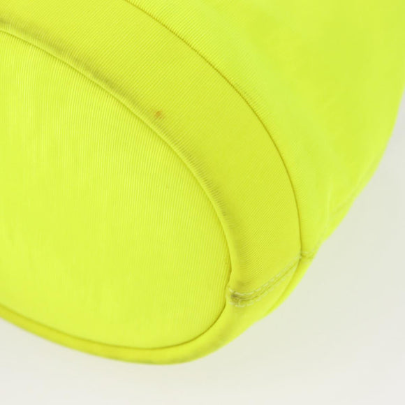 Christian Dior Umhängetasche Canvas Limettengrün Silber Auth ka1545M