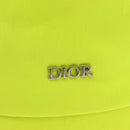 Christian Dior Umhängetasche Canvas Limettengrün Silber Auth ka1545M-19