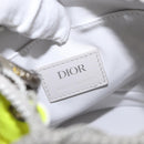 Christian Dior Umhängetasche Canvas Limettengrün Silber Auth ka1545M-20