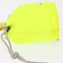 Christian Dior Umhängetasche Canvas Limettengrün Silber Auth ka1545M-4