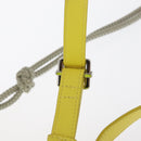 Christian Dior Umhängetasche Canvas Limettengrün Silber Auth ka1545M-15