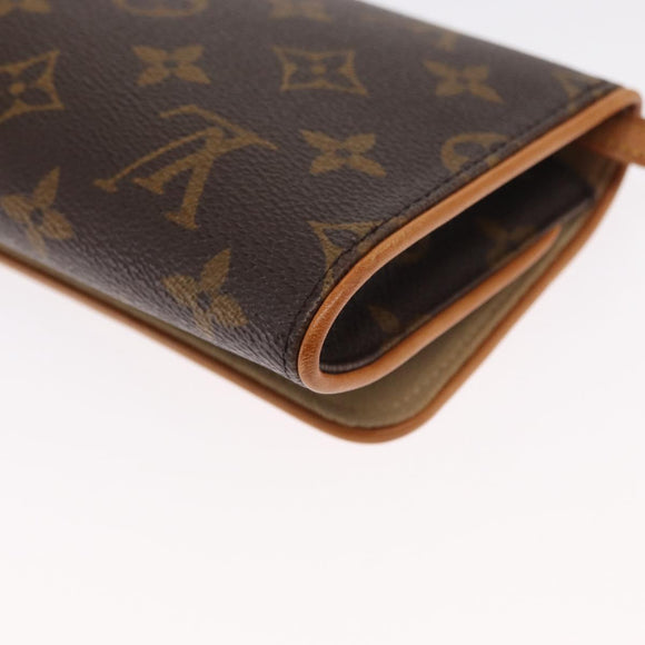 LOUIS VUITTON Monogram Pochette Twin GM Shoulder Bag M51852 LV Auth ka1548
