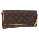 LOUIS VUITTON Monogram Pochette Twin GM Shoulder Bag M51852 LV Auth ka1548-1