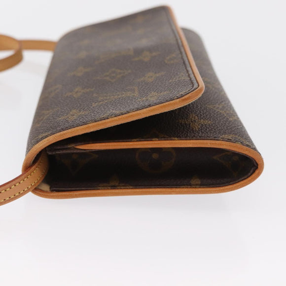 LOUIS VUITTON Monogram Pochette Twin GM Shoulder Bag M51852 LV Auth ka1548