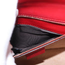 GUCCI Silvi Sherry Line Shoulder Bag Leather 2way Red Gold 421882 Auth ka1549-11