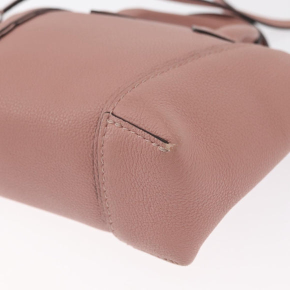 LOUIS VUITTON Parnasea Nano Lockit Hand Bag Leather Pink M61256 LV Auth ka1550