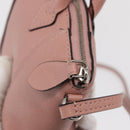 LOUIS VUITTON Parnasea Nano Lockit Hand Bag Leather Pink M61256 LV Auth ka1550-10