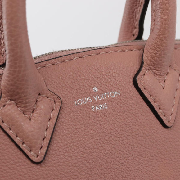LOUIS VUITTON Parnasea Nano Lockit Hand Bag Leather Pink M61256 LV Auth ka1550