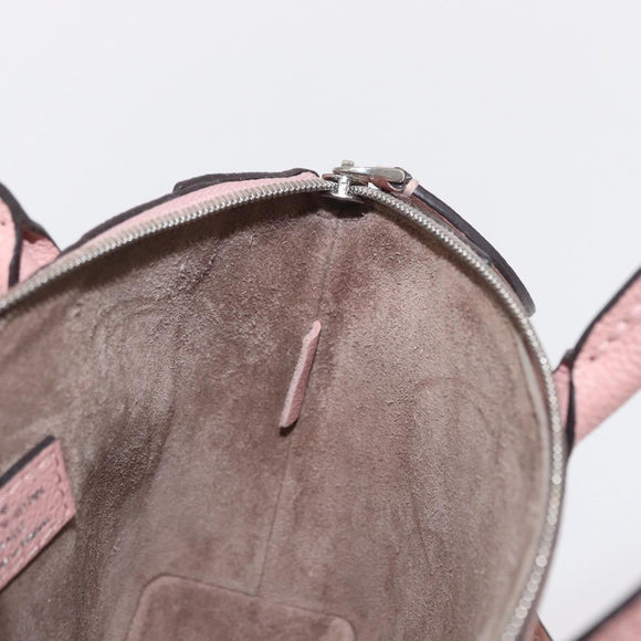 LOUIS VUITTON Parnasea Nano Lockit Hand Bag Leather Pink M61256 LV Auth ka1550