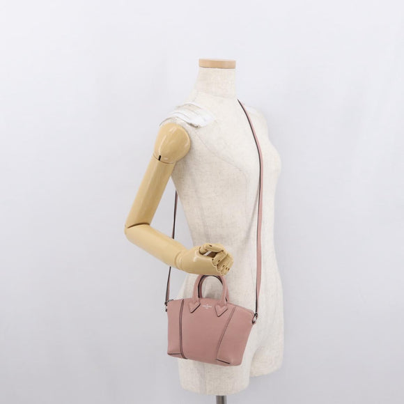 LOUIS VUITTON Parnasea Nano Lockit Hand Bag Leather Pink M61256 LV Auth ka1550