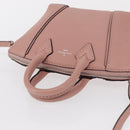 LOUIS VUITTON Parnasea Nano Lockit Hand Bag Leather Pink M61256 LV Auth ka1550-6