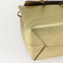 LOUIS VUITTON Rock Me Backpack Leather Gold Tone M54575 LV Auth ka1551M-17