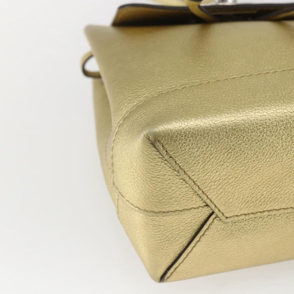 LOUIS VUITTON Rock Me Backpack Leather Gold Tone M54575 LV Auth ka1551M