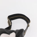Jimmy Choo Studs Backpack Leather Black Gold Auth ka1552-15
