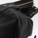Jimmy Choo Studs Backpack Leather Black Gold Auth ka1552-18
