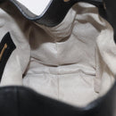 Jimmy Choo Studs Backpack Leather Black Gold Auth ka1552-21