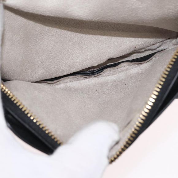 Jimmy Choo Studs Backpack Leather Black Gold Auth ka1552
