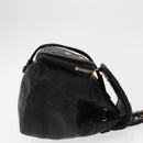 Jimmy Choo Studs Backpack Leather Black Gold Auth ka1552-3