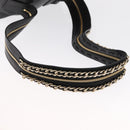 Jimmy Choo Studs Backpack Leather Black Gold Auth ka1552-8