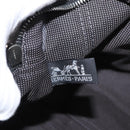 HERMES Her Line MM Hand Bag Canvas Gray Silver Auth ka1554-18