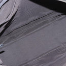 HERMES Her Line MM Hand Bag Canvas Gray Silver Auth ka1554-11