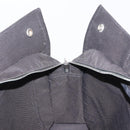 HERMES Her Line MM Hand Bag Canvas Gray Silver Auth ka1554-19