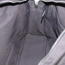 HERMES Her Line MM Hand Bag Canvas Gray Silver Auth ka1554-20